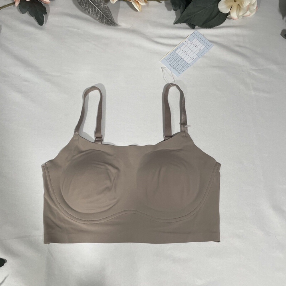 NWT $58 True & Co. [ XS ] True Body Lift Adjustable Wireless Bra in‎ Mink - Picture 5 of 12